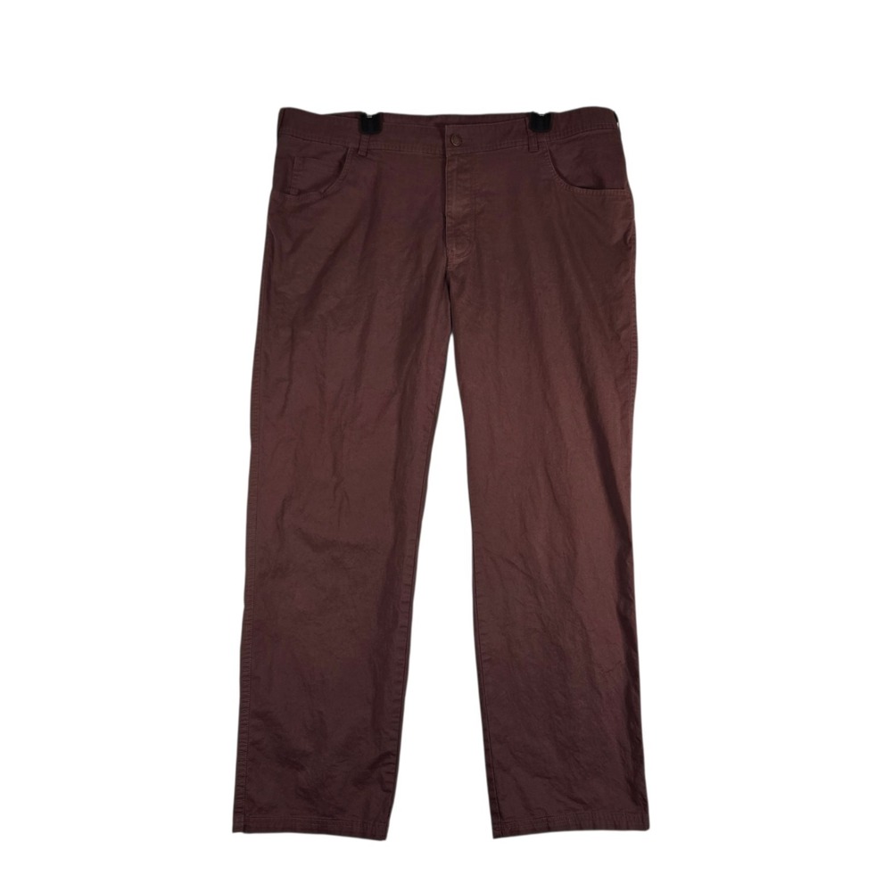 Columbia Chino Pants Mens 42x30 Solid Dusty Pink Straight Leg Regular Fit